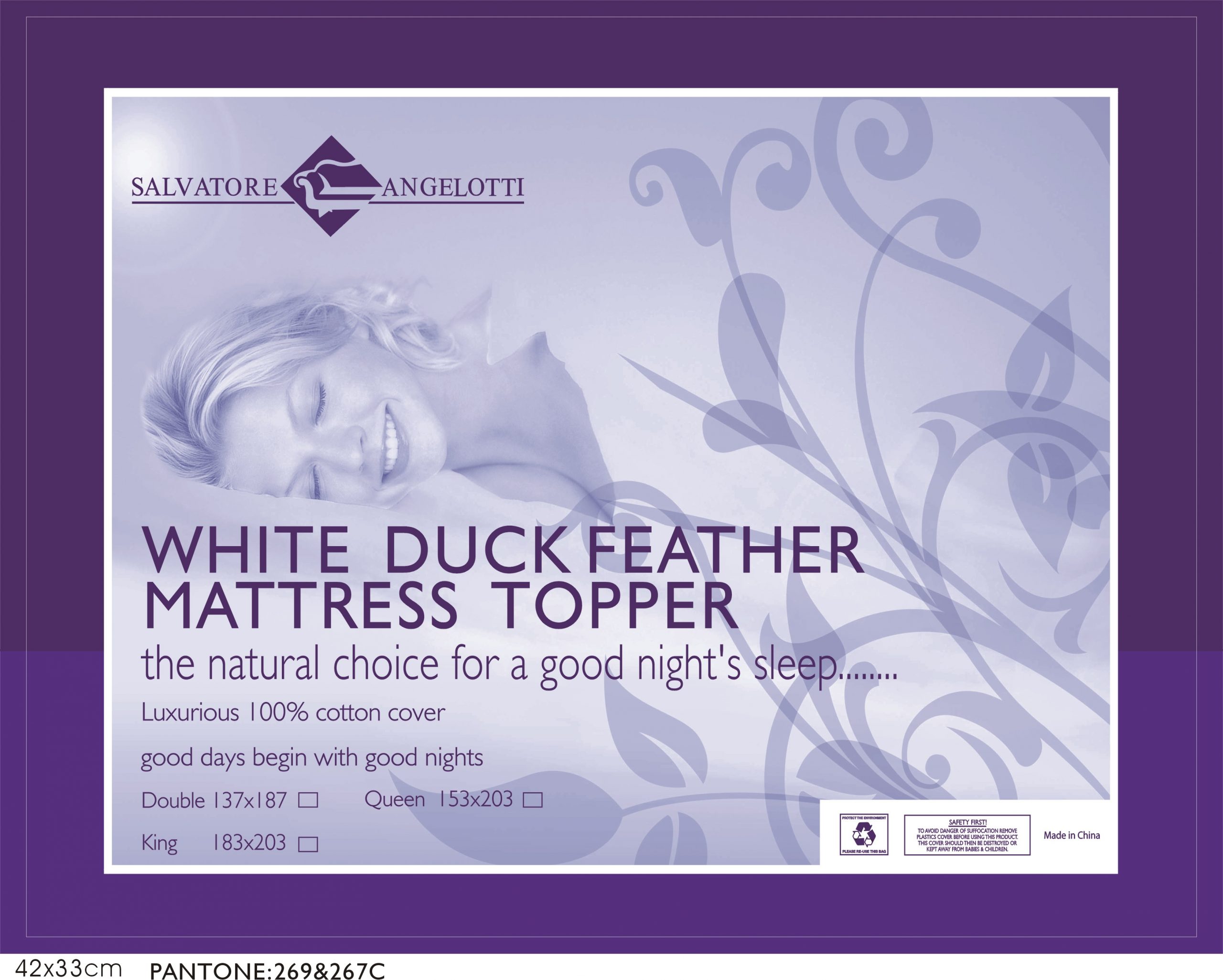 100 white duck feather mattress topper queen