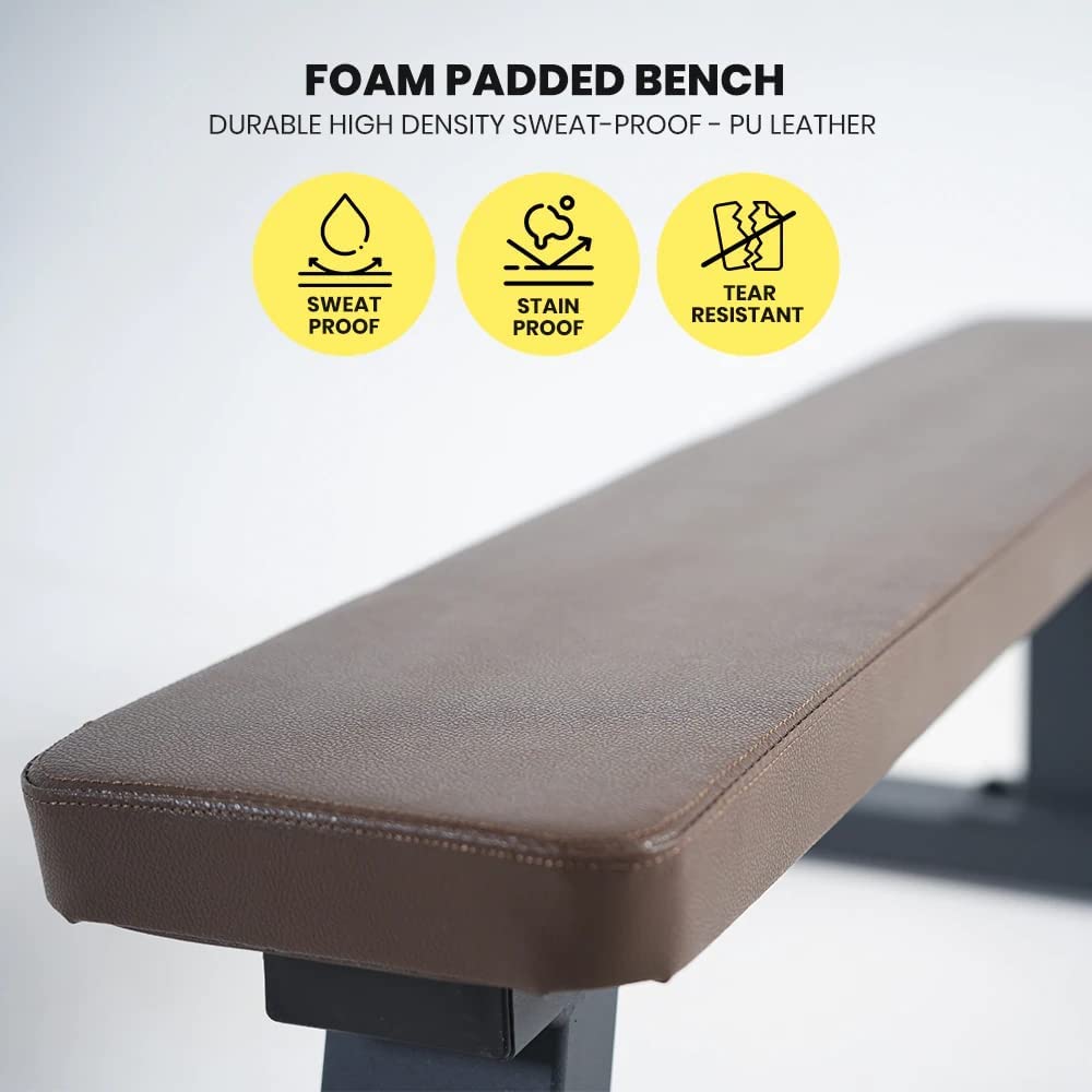 Sardine Sport FB68 Heavy Duty Flat Bench, 450kg Weight Capacity for